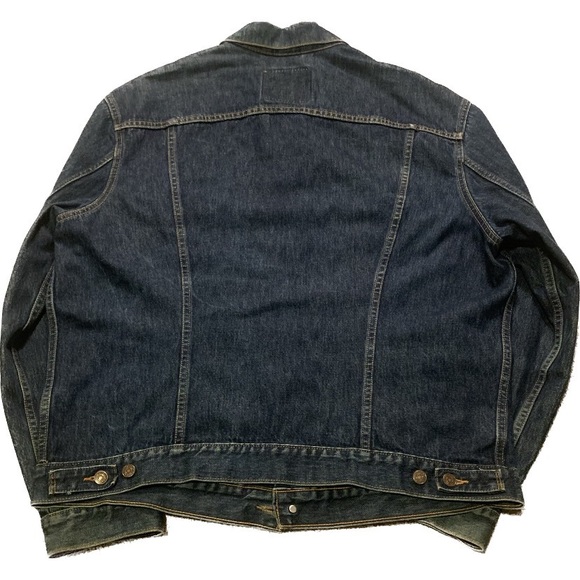Levi's Denim Jacket | Jean Jacket | Dark Wash Denim | Men's 2XL - Picture 3 of 3